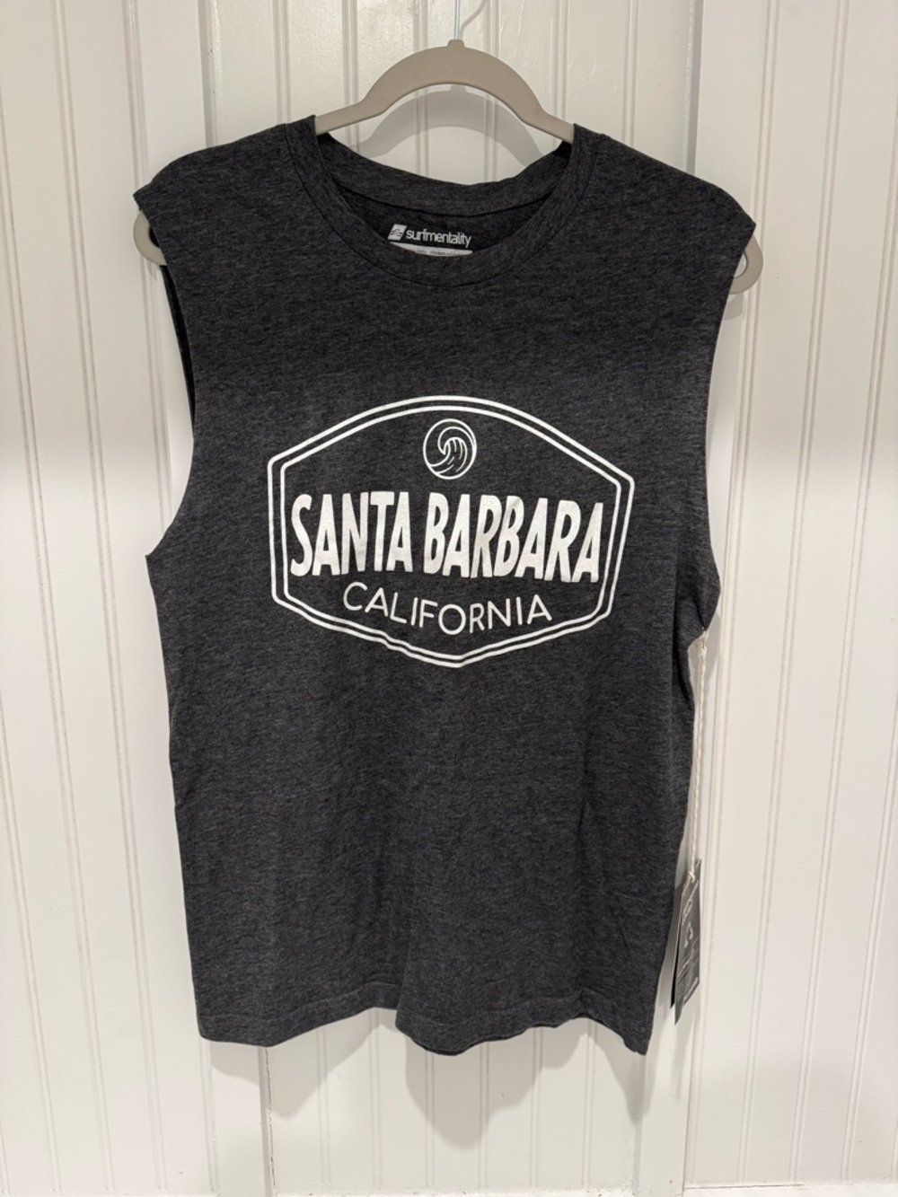 NWT Santa Barbara California Grey Tank Top - Surmentality